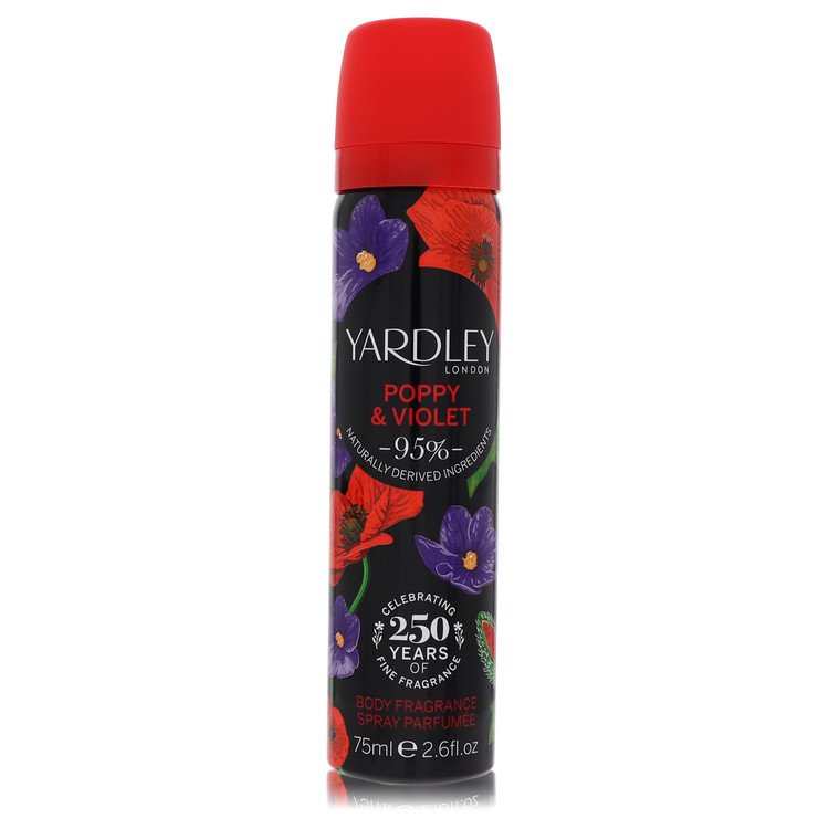 Yardley Poppy & Violet Perfume by Yardley London Body Fragrance Spray 2.6 oz for Women - Authentic Fragrance - Discount Women Perfume or Cologne Fragrance